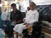 Universal Drink Holder attached to mobility power chair