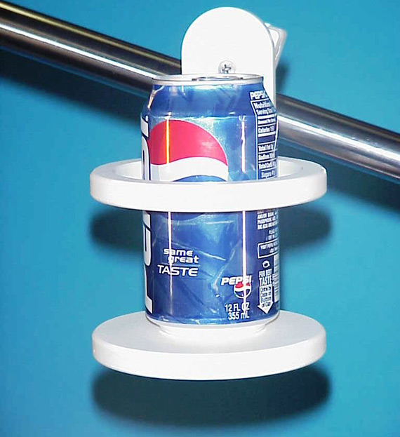 Gimbaled drink holder, with clamp