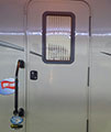RV Door Window Shutter Kit on a 2015 Crossroads Cruiser 362FL